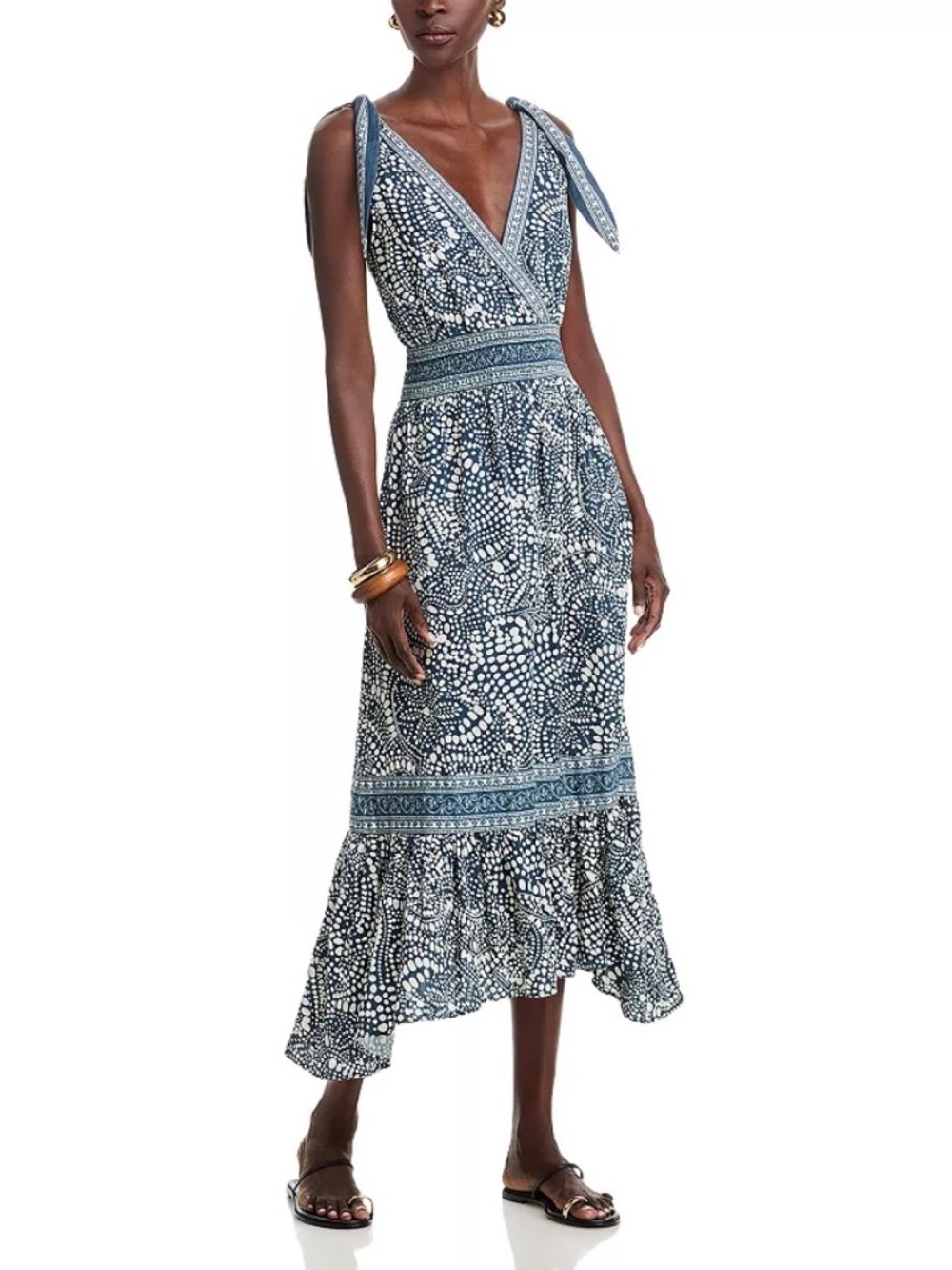 RAMY BROOK Mariam Dress in Navy Dot Size S